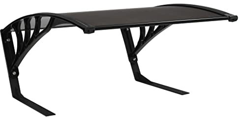 vidaXL Garage Roof for Robot Lawn Mower Weather Resistance Sturdy Universal 46cm Height Robot Lawn Mower Protector Roof Canopy Shed Black