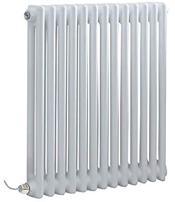 MILANO 800W White Cast Iron Style Column Electric Radiator 600 x 605mm