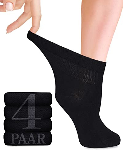 Fiera Besa Diabetiker Socken Damen Bambus nahtlos bequem 4 Paar