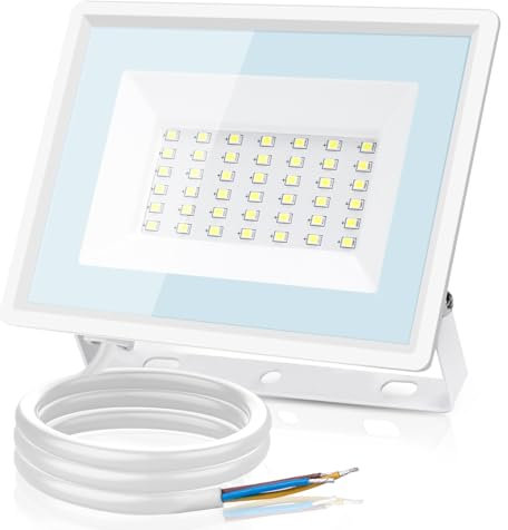 Aigostar Projecteur LED Extérieur 30W,2510lm,Blanc froid 6500K Spot LED Extérieur,IP65 Imperméable Lumière de Sécurité,Pour Jardin,Patio,Cour,Garage