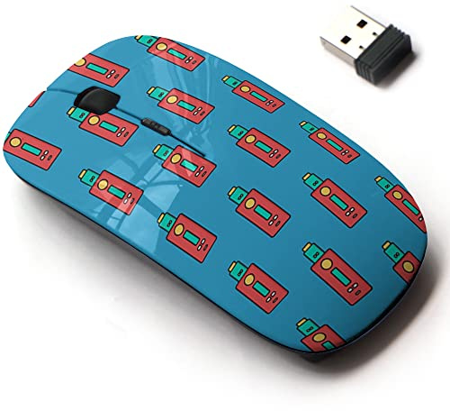2.4G Wireless Mouse with Cute Pattern Design for All Laptops and Desktops with Nano Receiver - Vaporizer Electric Cigarette Art