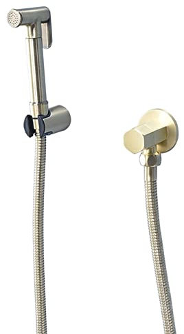 Handbrause Bidet Set Bidet Brause Gold Bidet Sprayer for Toilet Washbasin kaltes Wasser Messing Handbrause Toilette mit Schlauch Eckventil,D