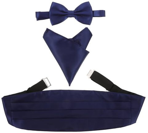 GALPADA 9stücke Teiliges Herren Satin Fliege Mit Kummerbund Und Einstecktuch Royalblau Elegantes Für Festliche Anlässe Für Hochzeiten Und Formelle Veranstaltungen