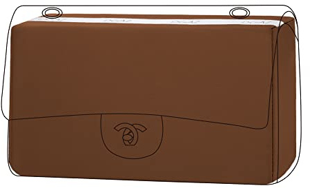 DGAZ Handtasche Einlage, Satin Tasche Shaper Einsatz für Chanel CF, Seidig Weiches Taschen Kissen, Formstabiler Taschenfüller (Gold, CF Medium 25)