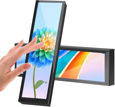 8.8 Inch Small Touchscreen IPS USB Mini Screen for Raspberry Pi, AIDA64 PC CPU RAM Data Monitor, ARGB Computer Case Temperature Monitor