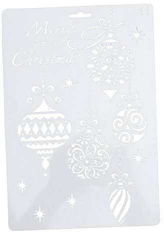 DOITOOL 6stücke Teiliges Weihnachts-schablonen- Wiederverwendbare Diy-malvorlagen Aus Umweltfreundlichem Ppt Vielseitig Für Wand Möbel Scrapbooking Präzise Muster Inklusive Weihnachtsbaum