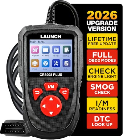 LAUNCH Professional OBD2 Scanner Diagnostic Tool CR3008 Plus,One-Key I/M,Lifetime Update Code Reader,Enhanced Check Engine Code Reader OBDII Car Scan Tool for All Vehicles After 1996 [2024 Upgraded]
