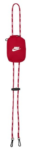 Nike Club Accessory Pouch Zubehör Tasche kleine Organizer Tasche Sport Travel Pouch Aufbewahrung, University Red/Black/White, 11 x 7 x 3 cm