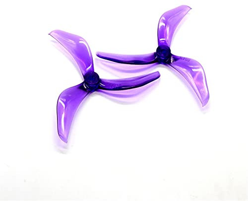 ROXENT 5X4,3X3 3-Blatt-Propeller, for RC FPV Racing Freestyle 5-Zoll-Drohnen Drohnen-Quadrocopter(3Pairs Purple)