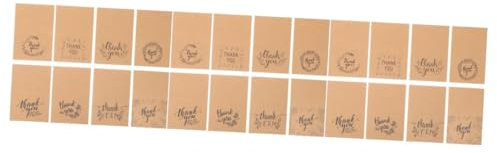 HAPINARY 48sätze Dankeskarten Aus Kraftpapier Stilvolle Danksagungskarten Für Kleine Unternehmen Blanko Karten Für Kunden Hochzeiten Und Veranstaltungen Pakete