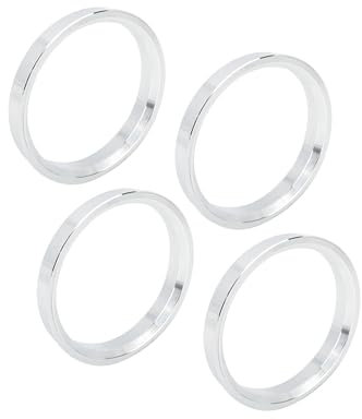 Hihaha 4 Stück 73,1 bis 64,1 mm Aluminiumlegierung Auto Nabe Zentrierringe Langlebiges Material