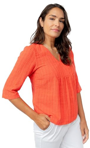 Lily & Me Myrtle Textured Seersucker Top - Cerise - Size 12