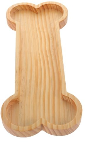 HOLIDYOYO Vassoio Portata in Legno Forma di Osso Piatto Multifunzionale per Snack e Frutta Leggero e Capiente per Buffet e Feste Accessorio Cucina per Servire Antipasti e Dolci