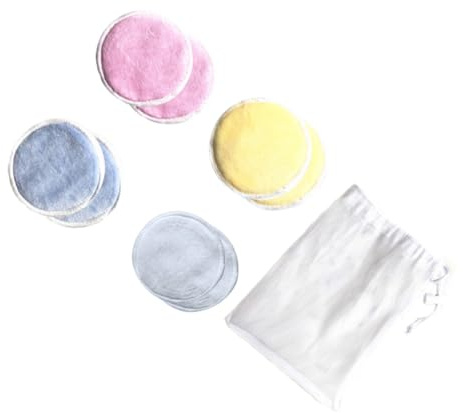 VINTORKY 8 piezas Discos Desmaquillantes Reutilizables de Almohadillas de Algodón Facial Lavables de con Bolsa de Almacenamiento Esponjas Ecológicas para Limpieza Facial y Desmaquillado