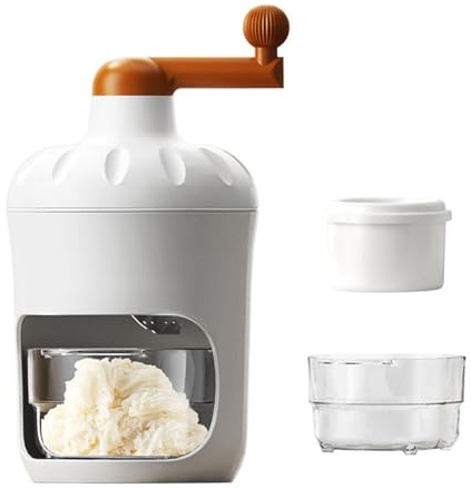 AHDFY Machine à GranitéS Manuelle, Machine à Glace PiléE, Broyeur à Glace Manuel Portable, Machine à Glace PiléE Domestique, avec Moule Congelé, pour Milk-Shakes à La CrèMe GlacéE,Medium