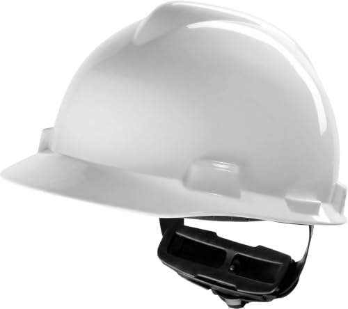 MSA V-Gard Bauhelm - unbelüfteter Schutzhelm für Baustelle & Elektriker - Leichter Helm nach DIN EN 397 für die Arbeit