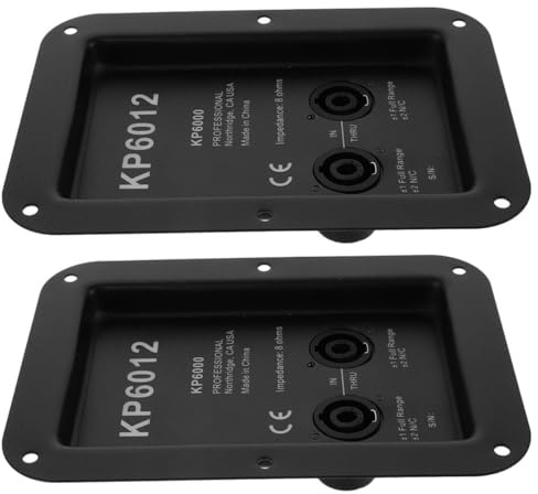 JECOMPRIS 2 Pezzi Terminali in Ferro per Scatola di Giunzione Altoparlanti Stage Box 612, Pannello di Cablaggio Connettore per Morsettiera Casse Acustiche, Ricambio per Sistemi Audio Live