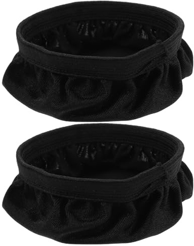 TEMPNAP Copri Cuffie Riutilizzabili 2 Pezzi Nero Elasticizzato Protezione Antipolvere per Padiglioni Auricolari Cuffie Comodi e Lavabili