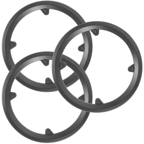 ORFOFE Protège-chaîne de Vélo pour Bicyclette, Lot de 3, Noir, Plastique | Anneau de Protection de Chaîne Vtt, Compatible Vélo de Montagne, Design Léger et Résistant à L’abrasion
