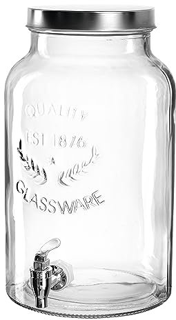 montana :fresh Getränkespender, Volumen 5,8l, B/H/T: 21,5/34,5/21,5cm, Klarglas und Kunststoff, 050828