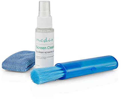 NEDIS Screen Cleaner Kit for TV, PC, Smartphone & Tablet - 35ml Spray, Brush & Pearl Cloth