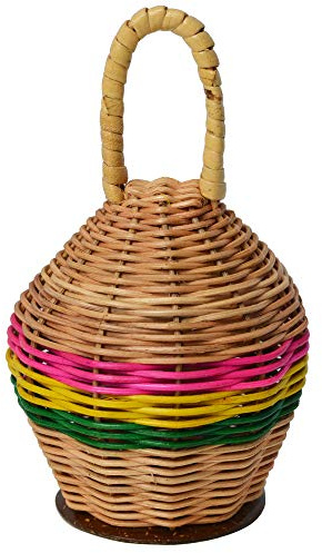 A-Star Shaker per semi singoli in rattan Caxixi con manico