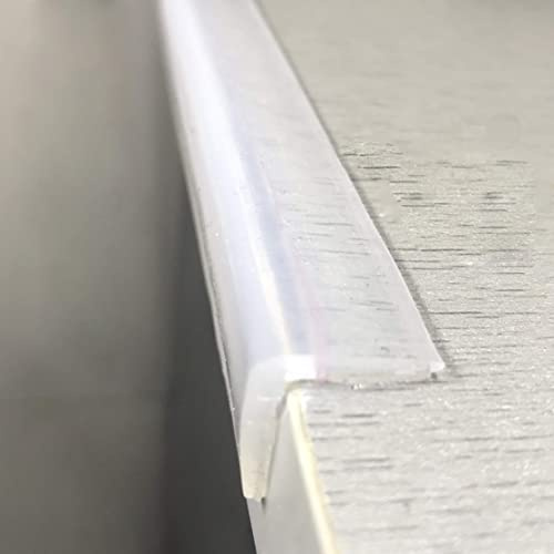 Protector de Bordes 100% Silicona, 1,81 m para bebés de 1,81 m, Protector Transparente con Cinta Adhesiva Suave para la Seguridad de los niños, Muebles de Mesa para niños