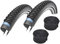 Velo.Set 2 x Schwalbe Marathon Plus MTB Reifen // 57-584 (27,5x2,25) + Schläuche, Variante:DV-Schläuche (Schwalbe), Ausführung:schwarz Reflex