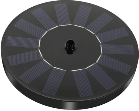 Yardwe Solarbrunnen Mit Solarpanel Für Wasserbrunnen Vogelbadbrunnen Und Terrassenbrunnen Inklusive Mehrere Brunnenköpfe Und Wassermangelschutzfunktion Installieren Für Gärten Pools Teich