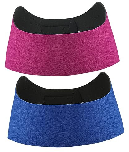 Ipetboom 2pcs Elastic Swim Headband for Women Swimming Ear Protection Belt for Shower and Sports Headband Use