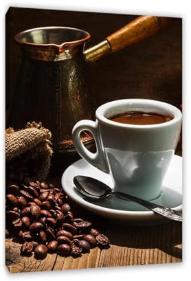 MYCGGDGH Quadro Caffè Vintage-Caffè Stampa su Tela Canvas da Parete-Caffè macinato-Quadro Casa Soggiorno Macinino Ristorante Bar Cucina Caffe Vintage Telaio interno 80x125cm(31x49 pollici)