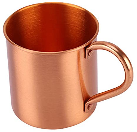 Qiaohome Sports Products Straight Cup Handle Cocktail Cup Pure Copper Mug