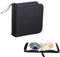 STOUCLA CD Bag, Black CD DVD Discs Storage Bag for 40 Discs, CD Storage Bag for Car and Home