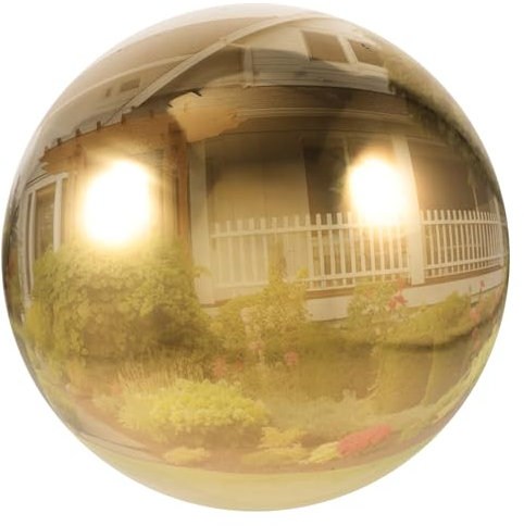 HANABASS 1stück Hohlkugel Polierte Gartenkugel Dekorative Spiegelkugel Für Garten Und Schlafzimmer Für Und Außendekorationen Glänzende Reflexionen