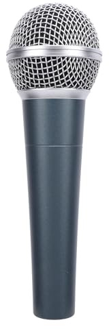 Gugxiom Microphone Dynamique Filaire, Ensemble de Microphones à Main Cardioïde Dynamique à Bobine Mobile pour Haut-parleurs Actifs, Mélangeurs, Amplificateurs (Cyan)