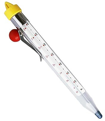 Garneck Data [ Termometro Per Alimenti Per Cucina e Forno, Termometro Multiuso Clip, Adatto Per Cottura Di Sciroppi, Pane e Formaggio, Materiali Sicuri, Come Regalo Per Appassionati Di Cucina