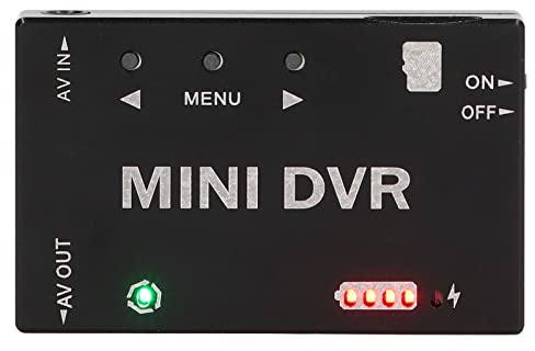 Haofy Mini FPV DVR -Modul Video -Rekorder NTSC PAL Switchable 32 GB Support Aluminium Legierungsschale mit 11 Sprachmenü für FPV Drohnen RC Modell