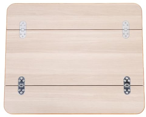 Oreilet RV -Tischplatte, Holz Entfernbares Faltbares Boot Marine Dinette Tisch Tisch Ersatz für Yachtschiff Caravan, Pontonschreibtisch, RV -Zubehör (Weiß (595x480mm/23.43x18.9in))