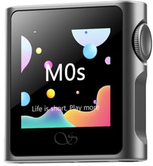 SHANLING M0s - Lettore MP3 Hi-Fi, mini DAC, touch screen AMP HD, Bluetooth 5.0, supporta audio stereo senza perdita con scheda SD da 2 TB, per sport, jogging e allenamento (grigio, senza scheda SD)
