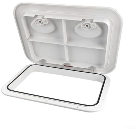 Portello di ispezione del ponte della barca, piastra rettangolare 370 mm x 375 mm, accessori nautici per yacht per barche, yacht, roulotte