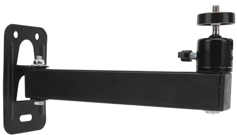 Tbest Adjustable Projector Wall Mount Stainless Steel 360 Degree Rotation Universal Stand for Home Theater Office