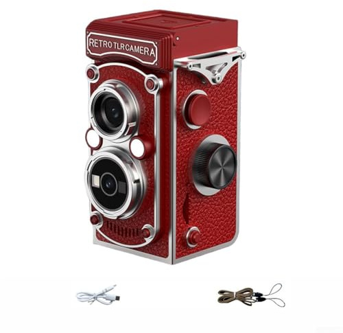 Startbuymore Videocamera vintage, CCD retrò, portatile, stile vintage, registrazione video ad alta definizione, corpo in ABS, compatta, 12 x 9,5 x 5,9 cm, colori multipli per studenti, campus, vlog
