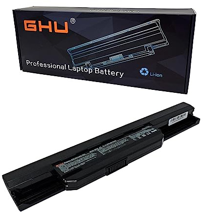 GHU New Laptop Battery for Asus A53 K53 K54 K84 K93 N53 A31-K53 A32-K53 A41-K53 A42-K53 A43EI241SV-SL 10.8V 5200mAh Fit Models A43 A45 A83 A84 K43 K53 P43 P43S P53 X43 X44 X54 X84 X84H 58 WH