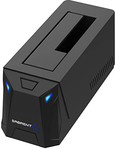 SABRENT Boitier Disque Dur 3.5, Rapide 5Gbps Boitier SSD Externe 2.5/3.5, Adaptateur SATA USB pour SSD/HDD, Lecteur Disque Dur, sans Outils UASP, câble USB Inclus (EC-UBLB)