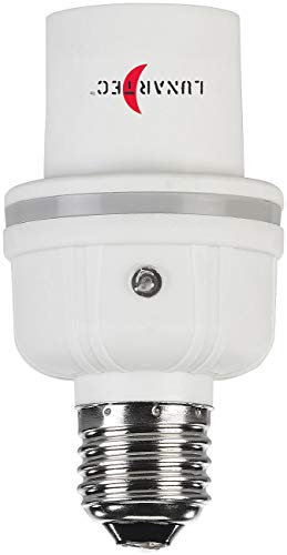 Lunartec Klatschschalter: Lampensockel-Adapter E27 auf E27 mit Helligkeits- und Geräuschsensor (Klatsch Lampe, Lampe mit Geräuschsensor, an)