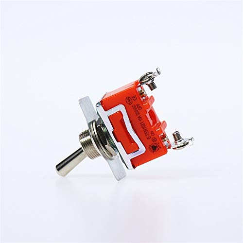 DLRSET Professionnel Interrupteurs à Bascule, 1pcs Miniature Interrupteur à Bascule unipolaires Throw, Type 1322 on-Off-on/on-Off 250VAC 15A for Le Changement de lumières Motors (Color : Off on)