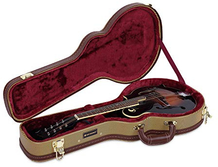 Crossrock, Hartschalenkoffer für F-Style Mandoline, in Vinyl Tweed, (CRW620MFTW)