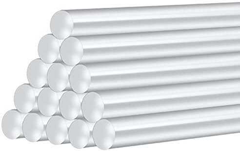 50 Piezas 7mm x 100mm barras de pegamento termofusible transparente, para bricolaje y reparación, pegamento extra potente para pistolas de pegamento caliente