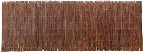 Weidenmatte natürlicher Sichtschutz Weidenzaun Balkon Sichtschutzmatte Rollzaun Weidezaun in verschiedenen Größen (300 x 90cm)