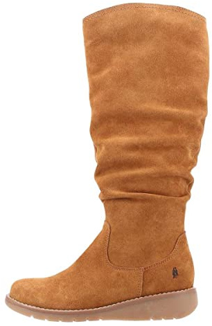 Hush Puppies Lucinda knähöga stövel för kvinnor, SOLBRÄNNA, 37 EU